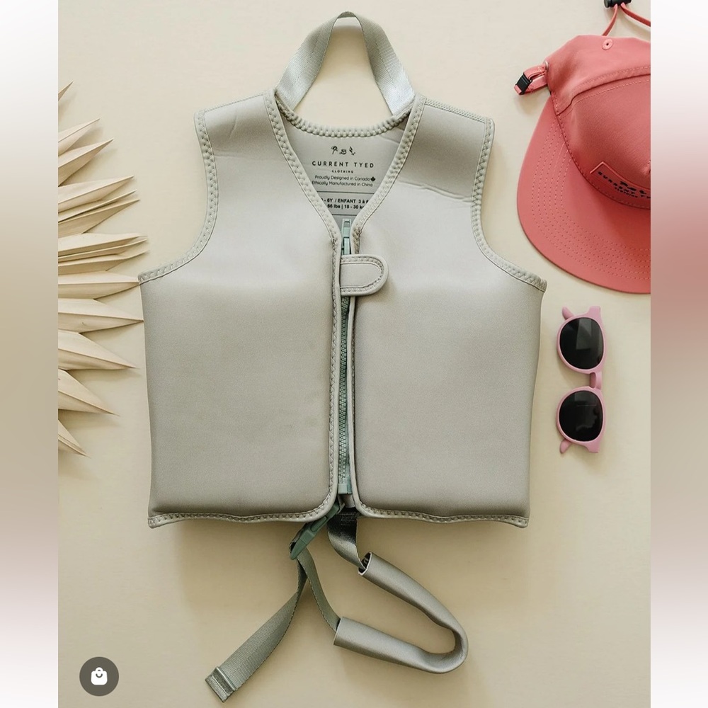 Sage Green Current Tyed Toddler Swim Vest
